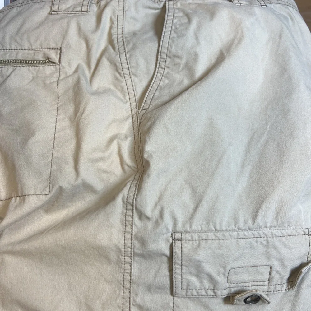 Eddie Bauer Convertible Zip Off Cargo Pants Mens 44x30 Khaki 3-in-1 Gorpcore